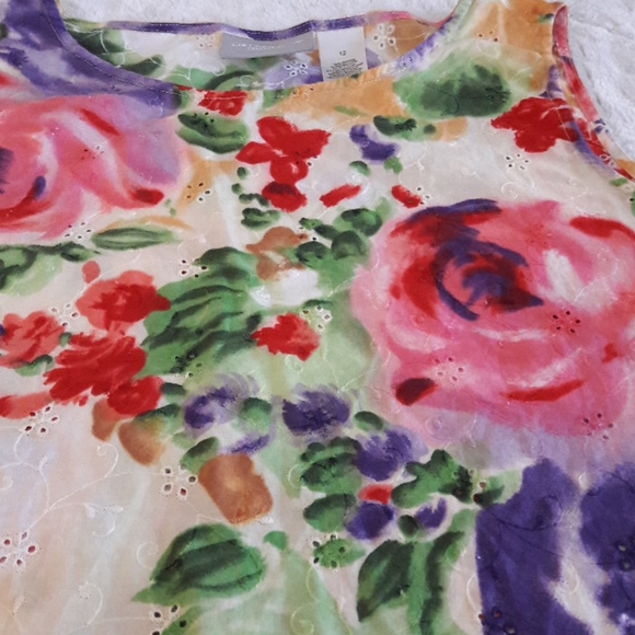 Sleeveless pull over blouse Size 12 - Picture 3 of 5